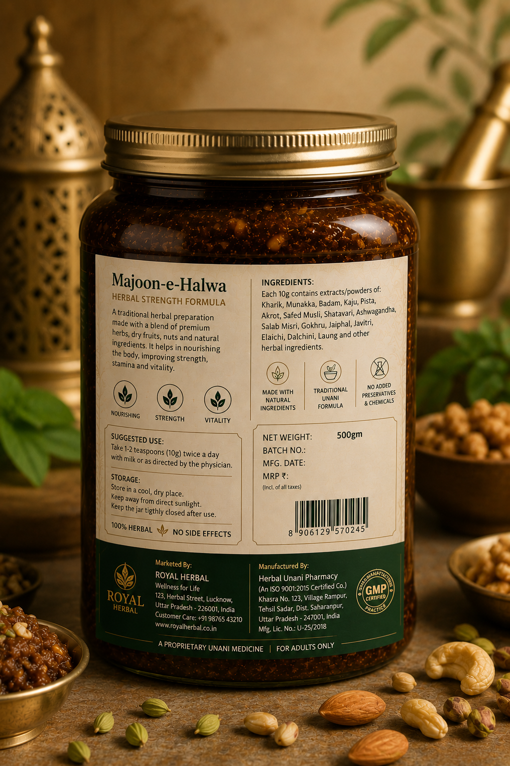Majoon-e-Halwa – Premium Herbal Strength Formula (500g)